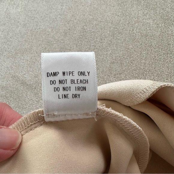 Altar’d State Faux Suede Star Print Skirt. Size Medium. Cream. - Picture 7 of 7